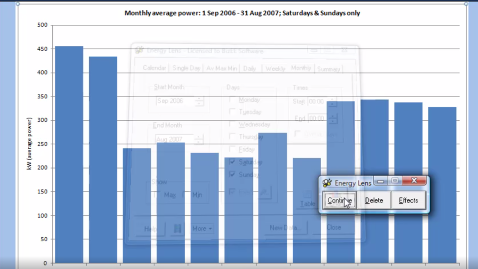 screenshot of Energy Lens